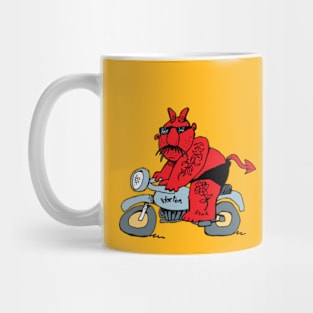 Devil on two wheels Mug